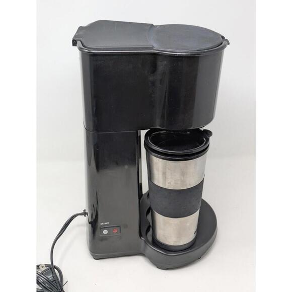Cuisinart Two to Go Coffee Maker TTG-500 w/2 Travel Mugs Black Tested/Works - Picture 2 of 10